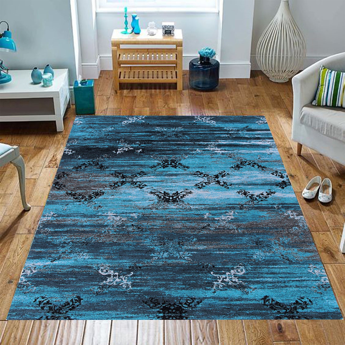 Blue Haze Jacquard Rug