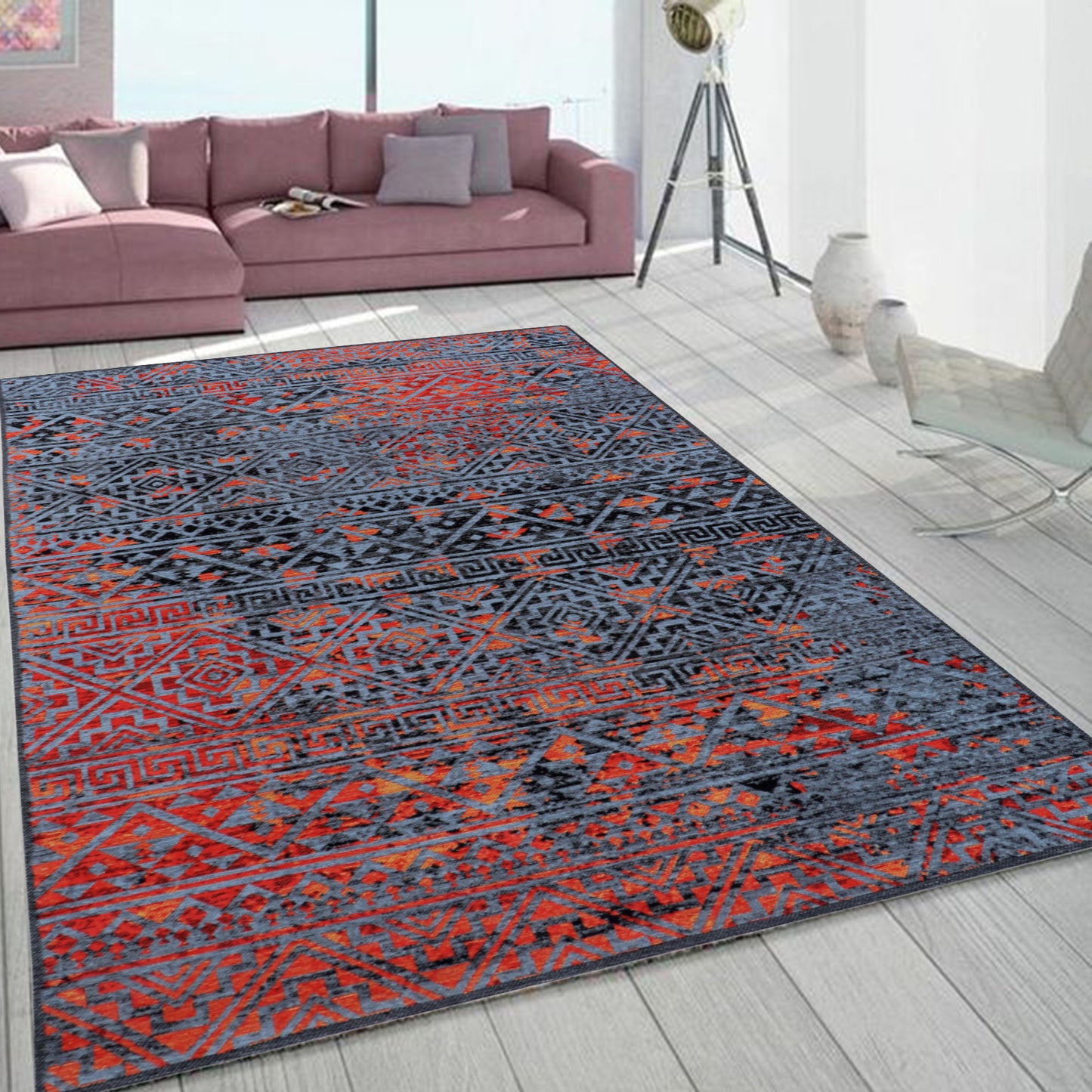 Coral Jacquard Rug