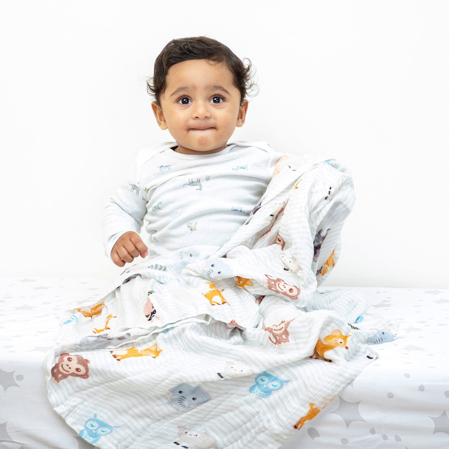 Friendz - Squibi Swaddle & Cap Set (2 swaddles & 2 caps)