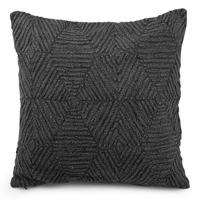 Geo Gray Cushion Cover               by Bharti Shekhar