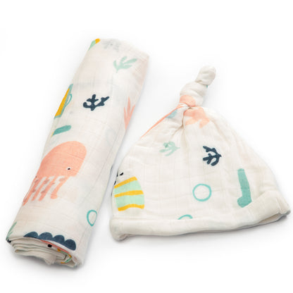 Deepfun - Gaddi Swaddle & Cap Set (2 swaddles & 2 caps)