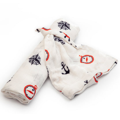 Nautical - Deep Fun Swaddle & Cap Set (2 swaddles & 2 caps)