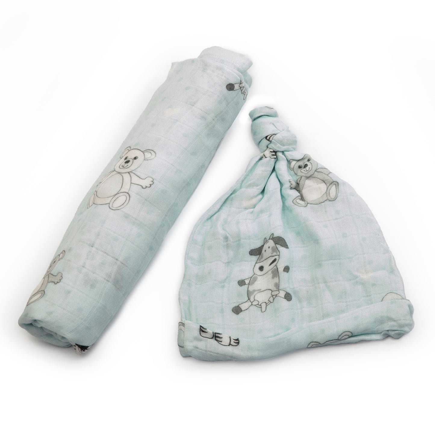 Cuties - Elle Swaddle & Cap set (2 swaddles & 2 caps)