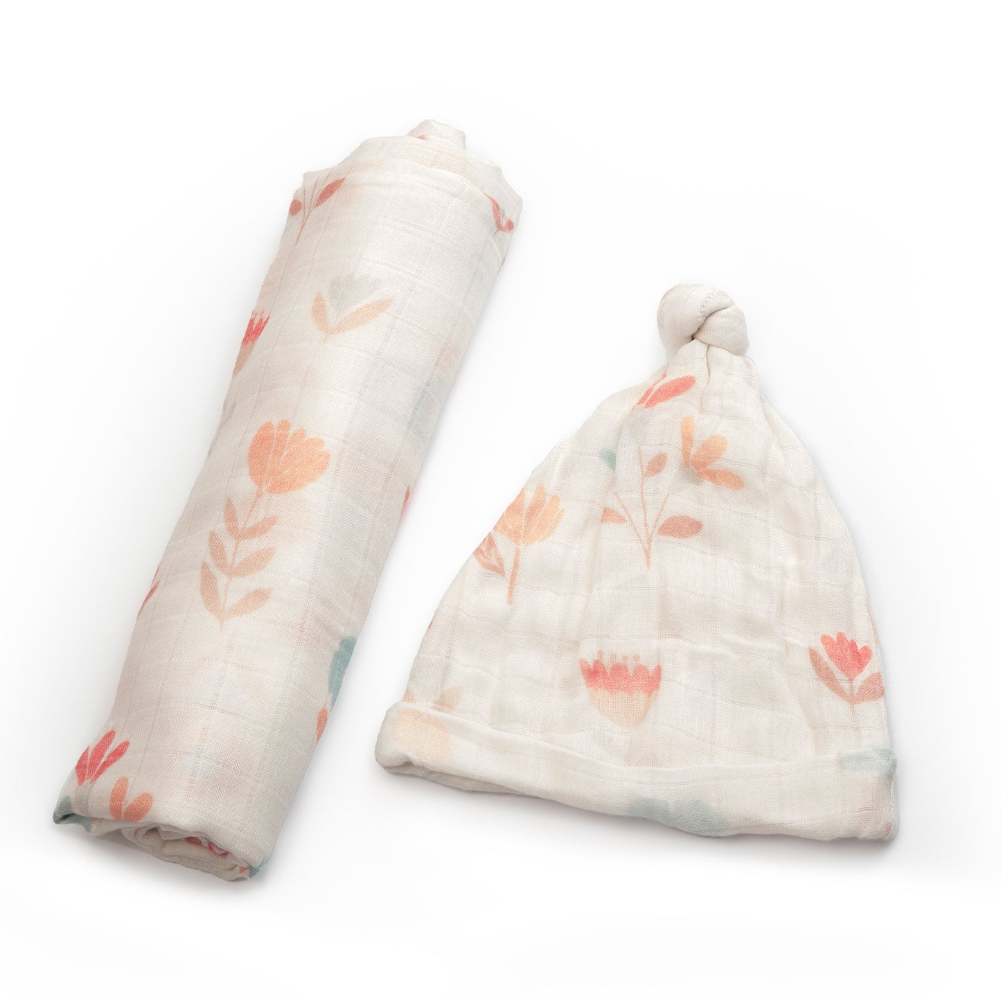 Blossom - Funnimal Swaddle & Cap Set (2 swaddles & 2 caps)