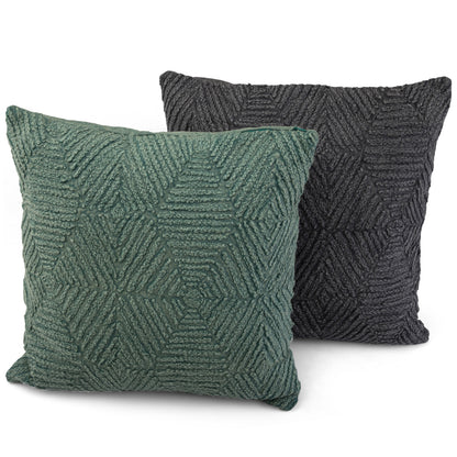 Geo Gray Cushion Cover               by Bharti Shekhar