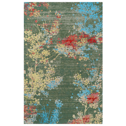 Playful Sage Jacquard Rug