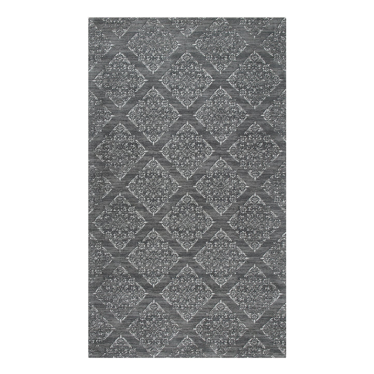 Rock Grey Jacquard Rug