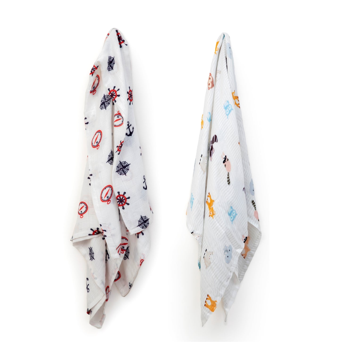 Nautical - Friendz Swaddle & Cap Set (2 swaddles & 2 caps)