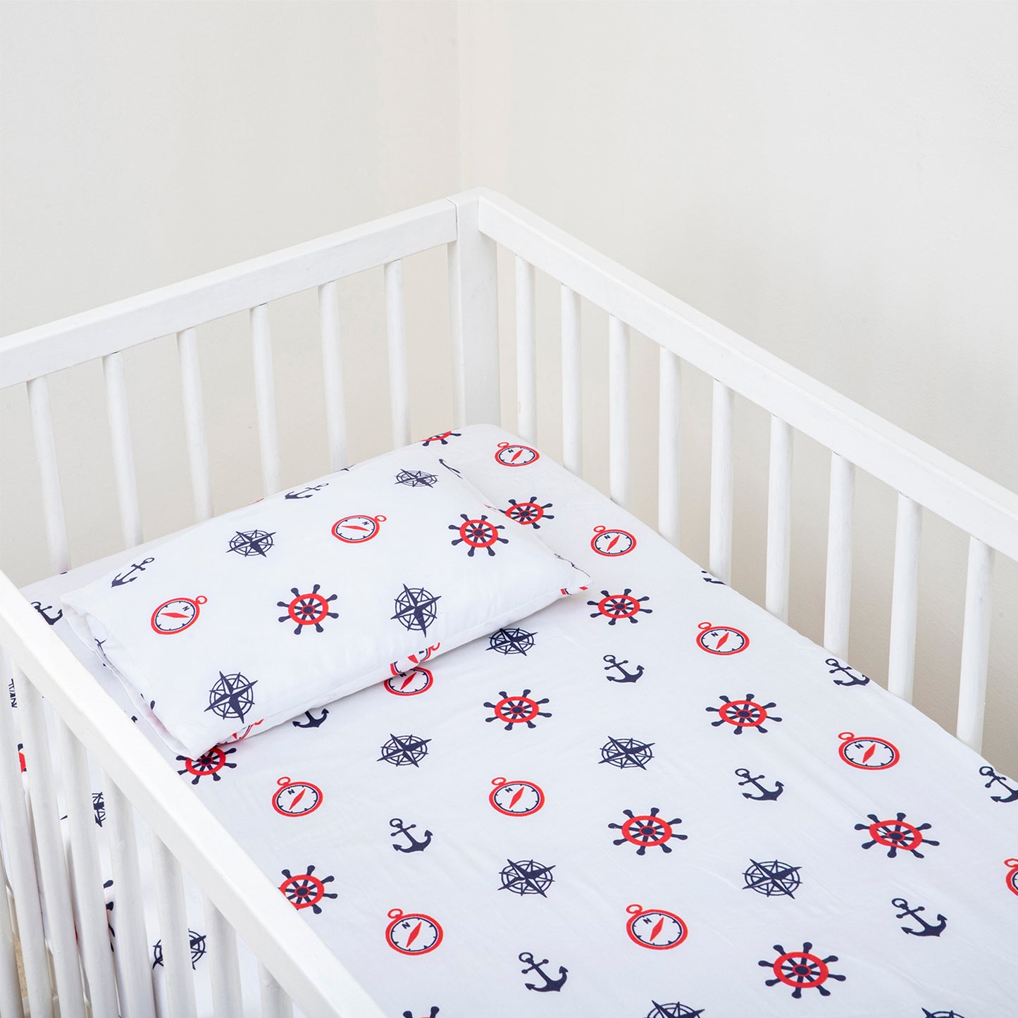 Nautical Fitted Sheet & Pillow set